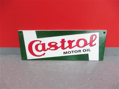 Werbeschild "Castrol", - Cars and vehicles