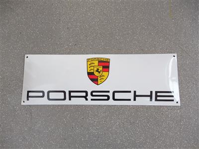 Werbeschild "Porsche", - Cars and vehicles