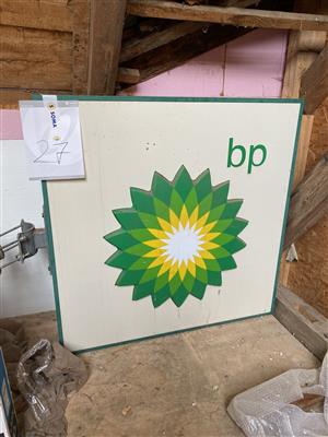 Leuchtschild "BP", - Fahrzeuge und Technik