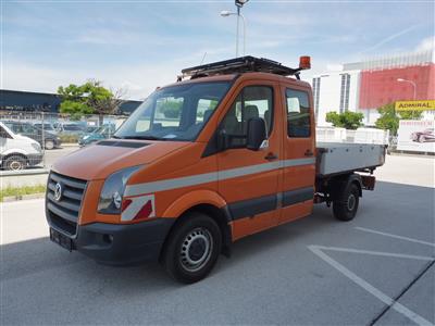 LKW "VW Crafter 35 Doka-FG MR TDI" Kipper mit Pritschenaufbau, - Fahrzeuge und Technik