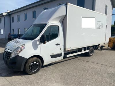 LKW "Opel Movano L4H1 2.3 CDTi 3.5t DPF" mit Kofferaufbau und Ladebordwand "Dhollandia DHLM10", - Cars and vehicles