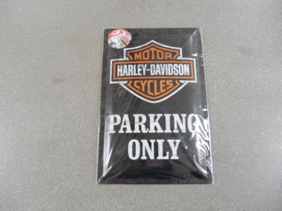 Werbeschild "Harley-Davidson Parking Only", - Motorová vozidla a technika