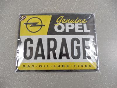 Werbeschild "Opel Garage", - Cars and vehicles