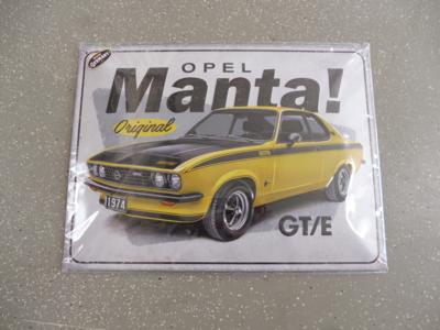 Werbeschild "Opel Manta", - Macchine e apparecchi tecnici