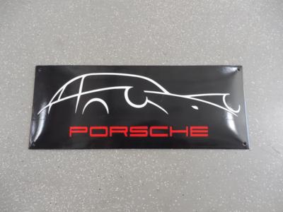 Werbeschild "Porsche 911", - Motorová vozidla a technika