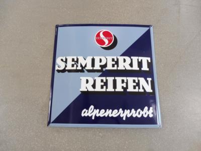 Werbeschild "Semperit", - Fahrzeuge und Technik