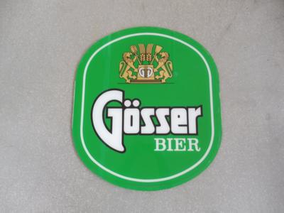 Werbeschild "Gösser Bier", - Fahrzeuge und Technik