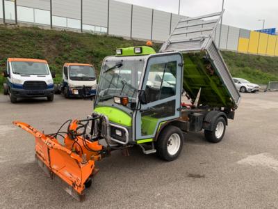 Geräteträger "Grillo PK1400 4WD" 3-Seitenkipper mit Schneepflug und Streuaufsatz, - Motorová vozidla a technika