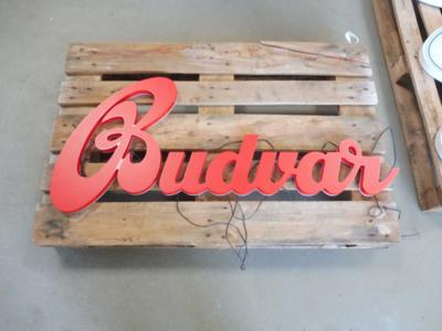 Leuchtschriftzug "Budvar", - Cars and vehicles