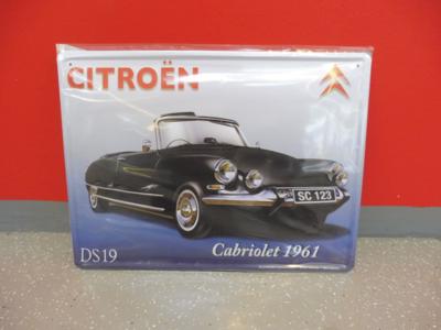Werbeschild "Citroen Cabriolet 1961", - Motorová vozidla a technika