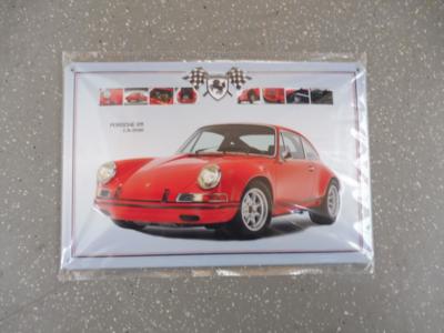 Werbeschild "Porsche 911", - Cars and vehicles