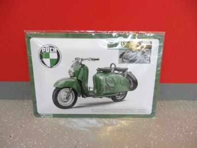 Werbeschild "Puch RL 125", - Cars and vehicles