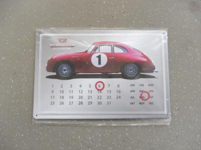 Werbeschild Wandkalender "Porsche Prototyp", - Motorová vozidla a technika