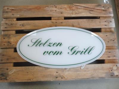 Leuchttafel "Stelzen vom Grill", - Fahrzeuge und Technik