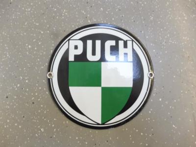 Werbeschild "Puch", - Motorová vozidla a technika