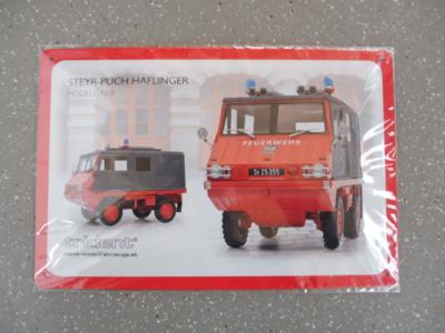 Werbeschild "Steyr-Puch Haflinger", - Cars and vehicles