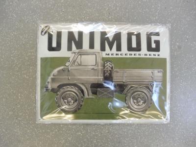 Werbeschild "Unimog", - Macchine e apparecchi tecnici