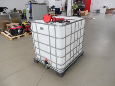 Palettentank 1000L und Tauchpumpe 230V, - Macchine e apparecchi tecnici