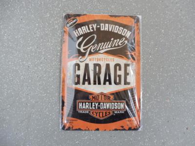 Werbeschild "Harley-Davidson Garage", - Motorová vozidla a technika