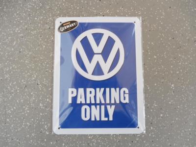 Werbeschild "VW Parking Only", - Macchine e apparecchi tecnici