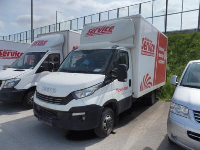 LKW "Iveco 35C16 Automatik" mit Kofferaufbau und Ladebordwand, - Macchine e apparecchi tecnici