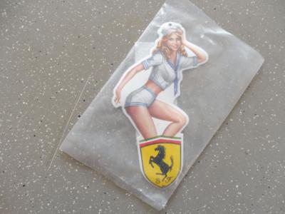 Werbeschild "SF Ferrari mit Girl", - Macchine e apparecchi tecnici
