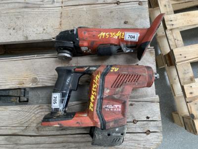 Winkelschleifer "Hilti AG125" und Kombihammer "Hilti TE6 A22", - Macchine e apparecchi tecnici