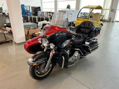 Motorrad "Harley Davidson FLHTC-ULTR" mit Walter-Side-Glide-Beiwagen, - Fahrzeuge und Technik