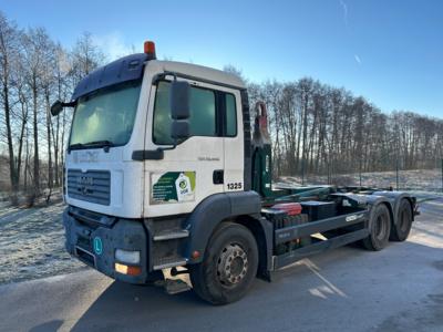 LKW "MAN TGA 28.440 6 x 2-2 BL EURO 4" mit Abrollkipper "Palift T20", - Fahrzeuge und Technik