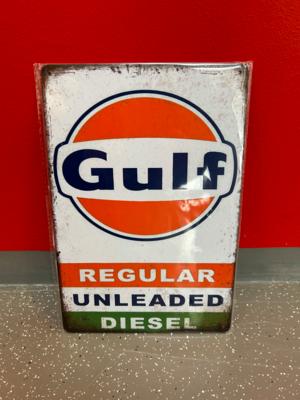 Werbeschild "Gulf", - Macchine e apparecchi tecnici