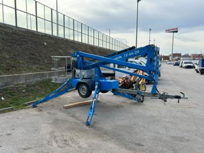 Hubsteiger auf Einachsanhänger "Genie TZ 34/20", - Fahrzeuge und Technik