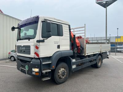 LKW "MAN 18.410 4 x 4 (Euro 3)" mit Ladekran "Palfinger PK20002", - Macchine e apparecchi tecnici