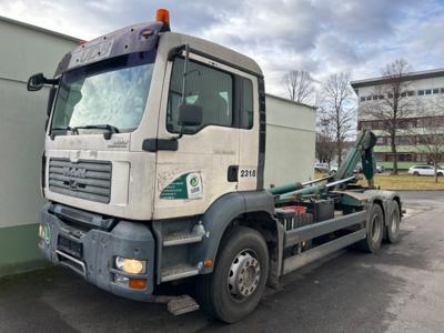 LKW "MAN TGA 28.430 Aut. (Euro 3)" mit Abrollkipper, - Macchine e apparecchi tecnici