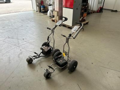 2 E-Golftrolley, - Fahrzeuge und Technik