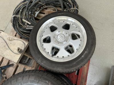 4 Sommerkompletträder mit Alufelgen "Keskin 195/50 R15 82H", - Fahrzeuge und Technik