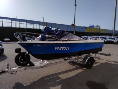 Motorboot "Draco AS 1700TL" auf Anhänger "Reggiana RRB15A", - Macchine e apparecchi tecnici
