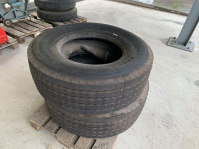 2 Reifen "Michelin" 385/65 R 22.5 mit Schlauch, - Cars and vehicles