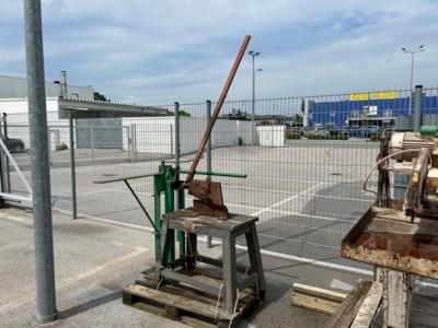 Blech-Biegemaschine und Blechschere "Peddinghaus", - Fahrzeuge und Technik