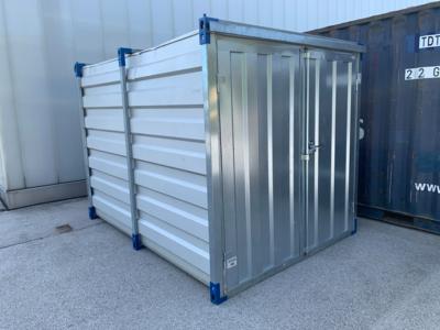 Lagercontainer/Blechcontainer mit Doppelflügeltür, - Macchine e apparecchi tecnici