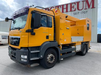 LKW "MAN TGS 18.320 4 x 2 BB" mit Hubsteiger "Palfinger WT170", - Fahrzeuge und Technik