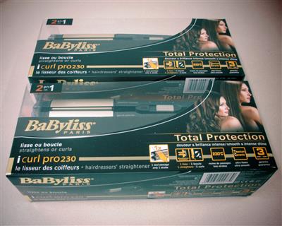 2 Haarglätter "BaByliss curl pro230", - Postal Service - Special auction