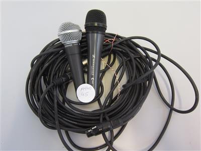 2 Gesangsmicrophone Shure SM58 und Sennheiser e 835, - Special auction