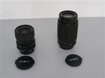 2 Kameraobjektive Minolta, - Special auction