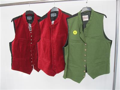 3 Trachtengilets, - Special auction