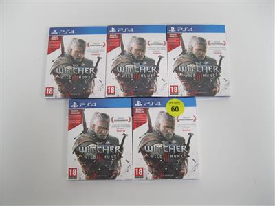 5 PS4-Spiele "The Witcher 3: Wild Hunt", - Postfundstücke