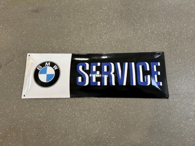 Werbeschild "BMW Service", - Cars and vehicles