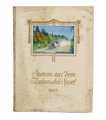 Broschüre "Szenen aus dem Automobil-Sport 1905" - Automobilia