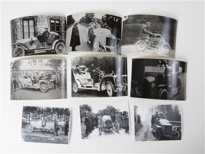 9 Fotografien "Rennsport von 1905 bis 1925" - Automobilia