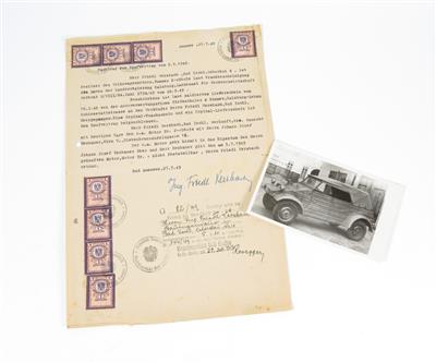 Kaufvertrag "Kübelwagenmotor" - Automobilia