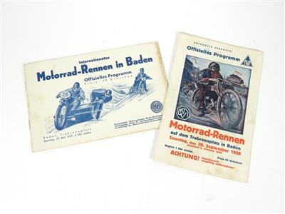 Rennprogramm "Baden 1929 und 1937" - Automobilia